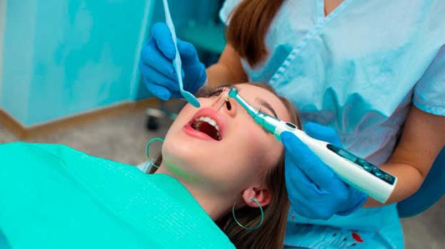 Lady having oral sedation treatment